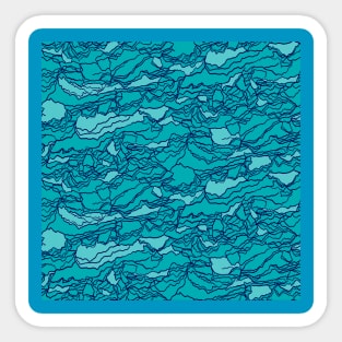 Teal Rocky Texture Sticker